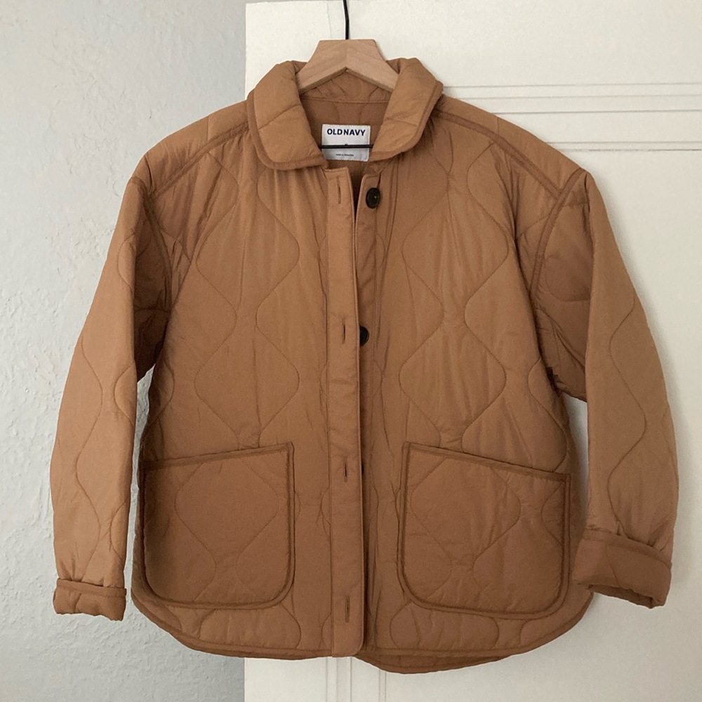 Old Navy Women’s Tan Quilted Jacket